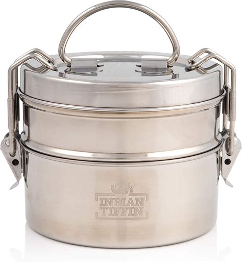 amazon tiffin box steel|steel tiffin box price.